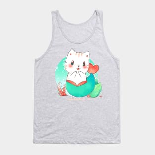 Cat Mermaid - Purrmaid chibi Tank Top